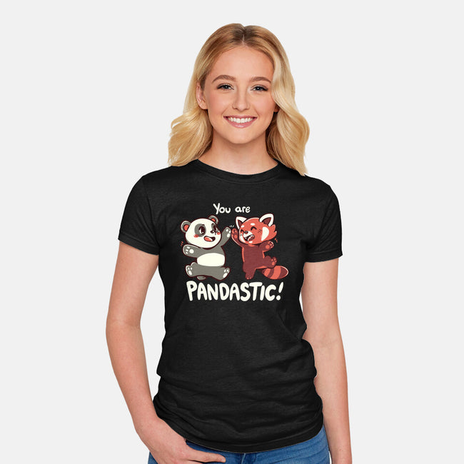 You Are Pandastic-womens fitted tee-TechraNova