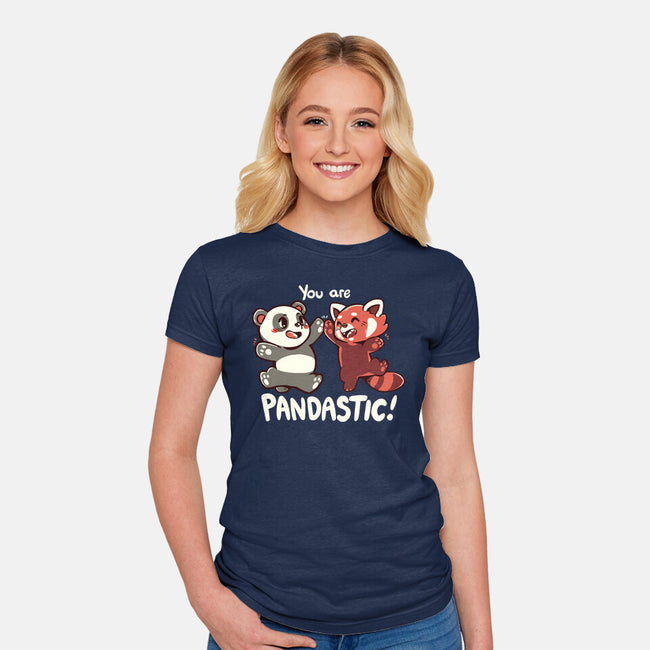 You Are Pandastic-womens fitted tee-TechraNova