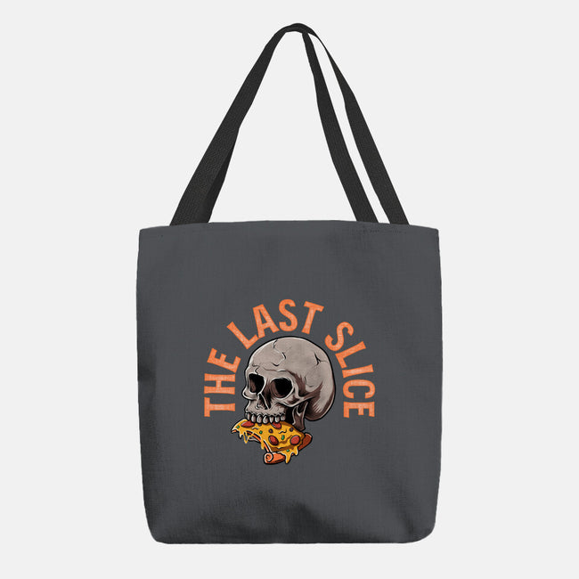 The Last Slice-none basic tote bag-zillustra