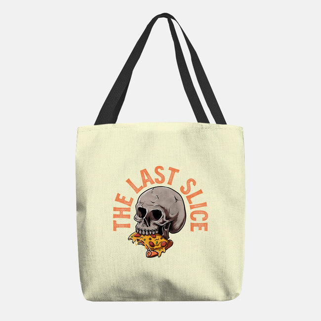 The Last Slice-none basic tote bag-zillustra