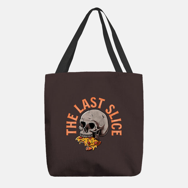 The Last Slice-none basic tote bag-zillustra