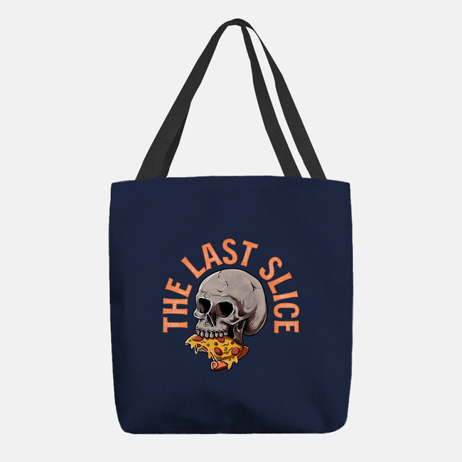 The Last Slice-none basic tote bag-zillustra