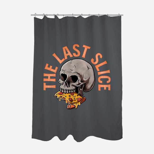 The Last Slice-none polyester shower curtain-zillustra