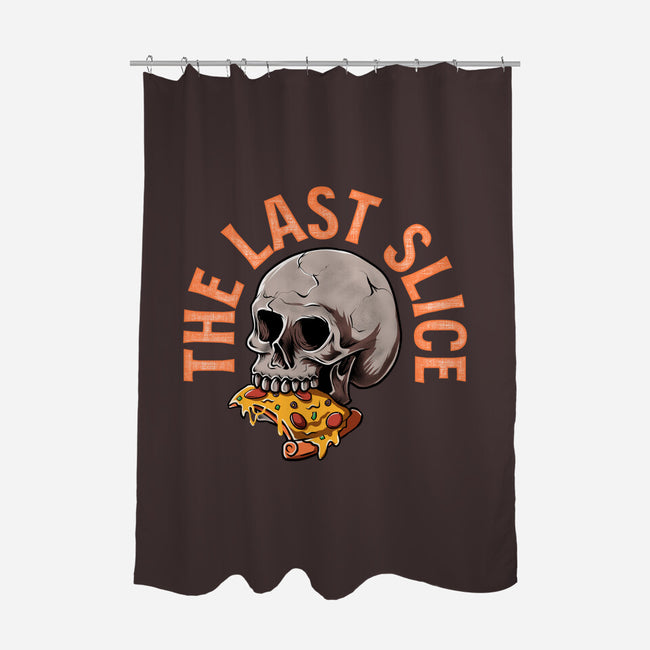 The Last Slice-none polyester shower curtain-zillustra