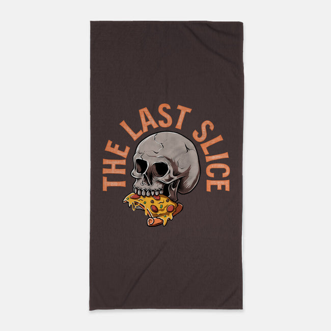 The Last Slice-none beach towel-zillustra