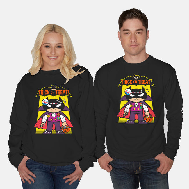 Batsy Trick Or Treat-unisex crew neck sweatshirt-krisren28