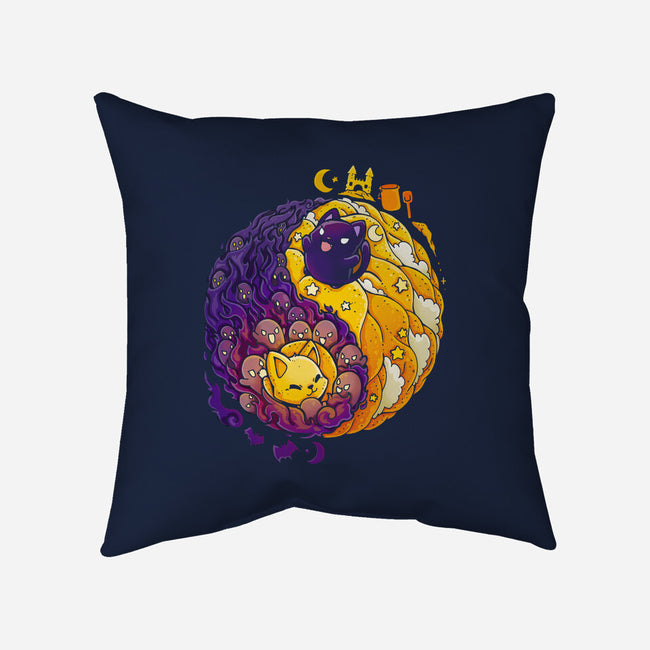 YinYang Nightmare Dream-none removable cover w insert throw pillow-Vallina84