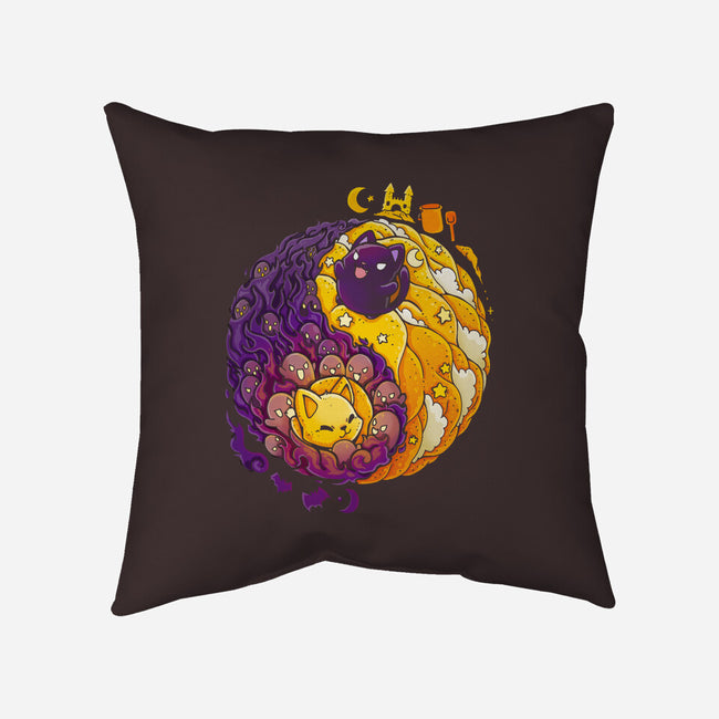 YinYang Nightmare Dream-none removable cover throw pillow-Vallina84