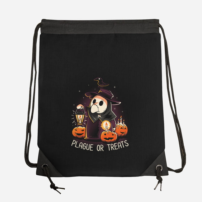 Plague Or Treats-none drawstring bag-koalastudio