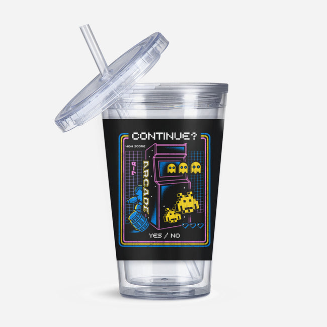 Retro Arcade Gaming-none acrylic tumbler drinkware-Logozaste