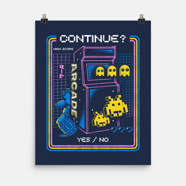Retro Arcade Gaming-none matte poster-Logozaste