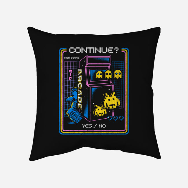 Retro Arcade Gaming-none removable cover w insert throw pillow-Logozaste