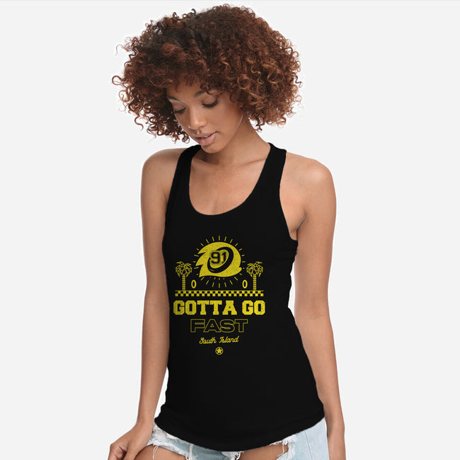 The Fastest Boy-womens racerback tank-Logozaste