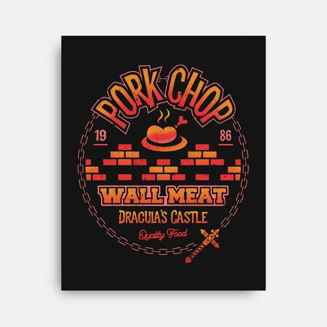 Pork Chop-none stretched canvas-Logozaste