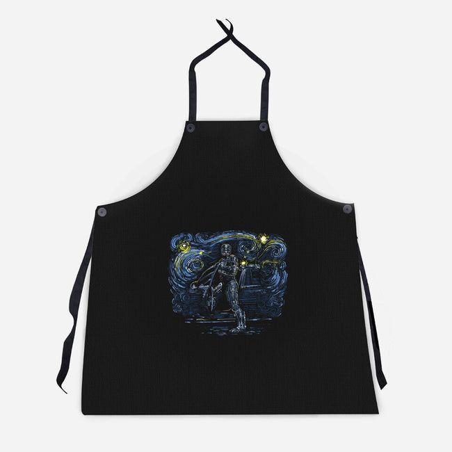 Starry Cop-unisex kitchen apron-zascanauta