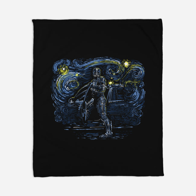 Starry Cop-none fleece blanket-zascanauta