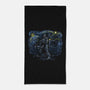 Starry Cop-none beach towel-zascanauta