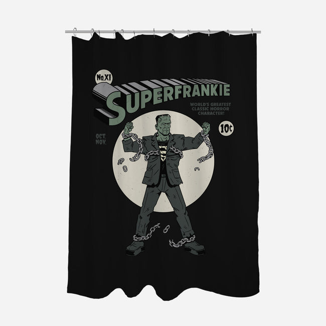 Superfrankie-none polyester shower curtain-Getsousa!