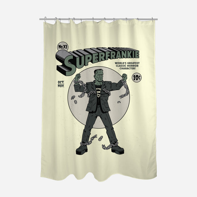 Superfrankie-none polyester shower curtain-Getsousa!