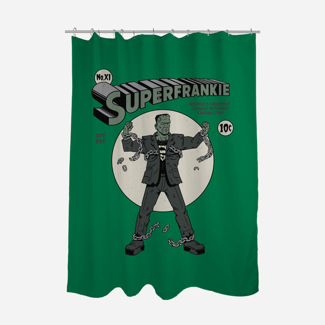 Superfrankie-none polyester shower curtain-Getsousa!