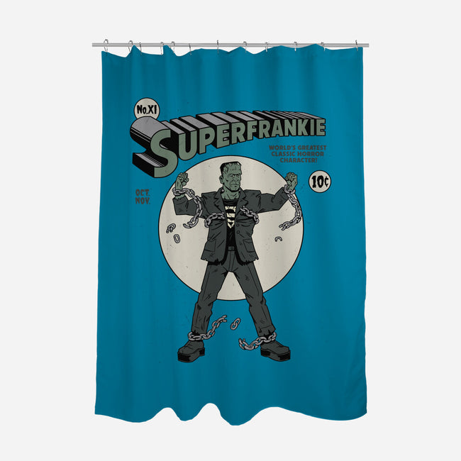 Superfrankie-none polyester shower curtain-Getsousa!