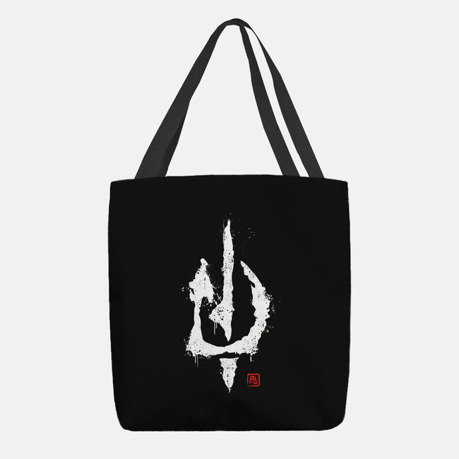 Evil's Signature-none basic tote bag-retrodivision