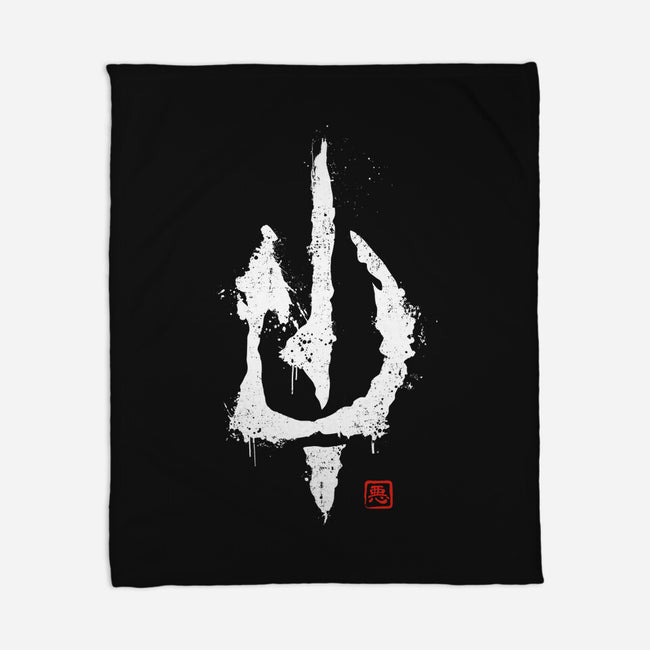 Evil's Signature-none fleece blanket-retrodivision