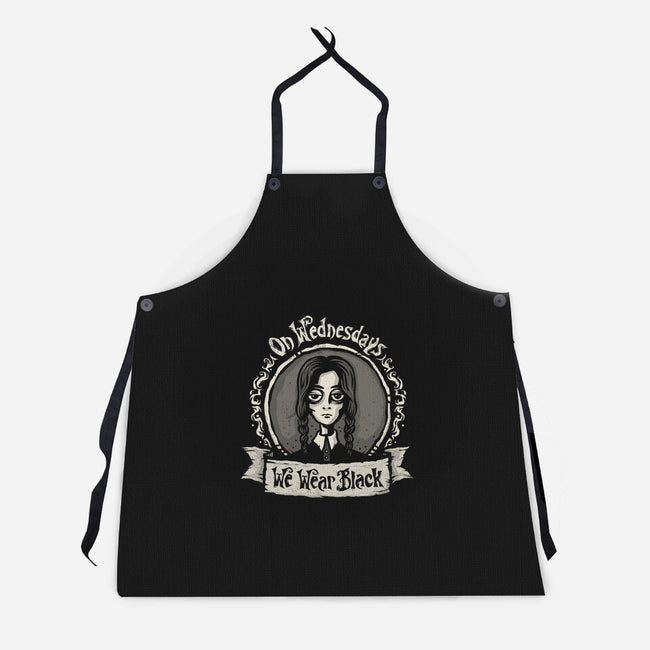 We Wear Black-unisex kitchen apron-kg07
