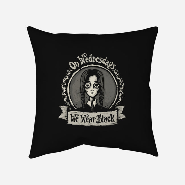 We Wear Black-none removable cover w insert throw pillow-kg07