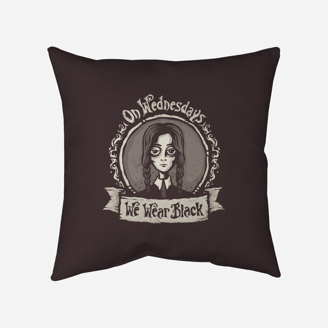 We Wear Black-none removable cover w insert throw pillow-kg07