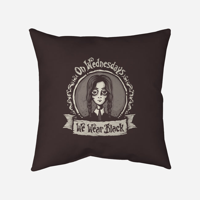 We Wear Black-none removable cover throw pillow-kg07
