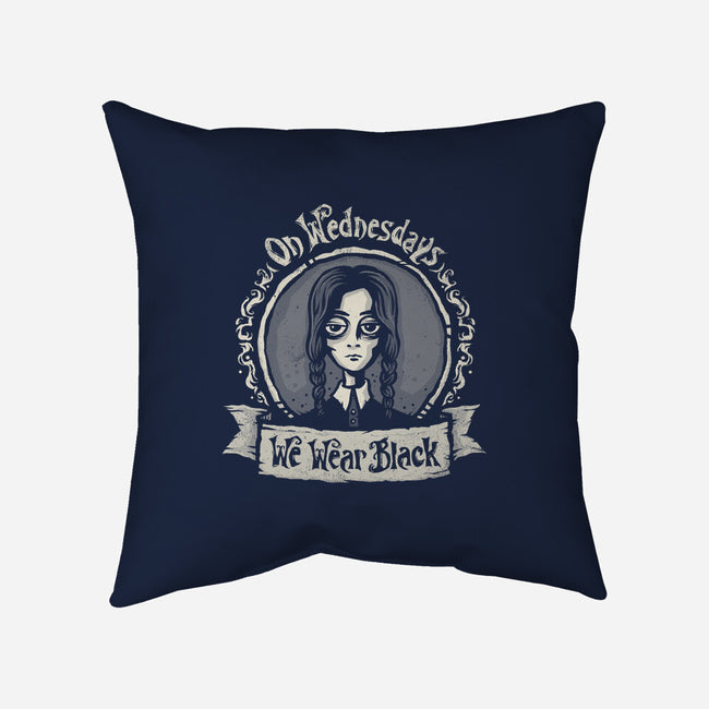 We Wear Black-none removable cover throw pillow-kg07