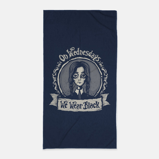 We Wear Black-none beach towel-kg07