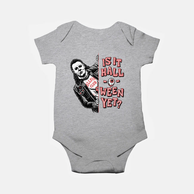 Halloween Yet?-baby basic onesie-momma_gorilla