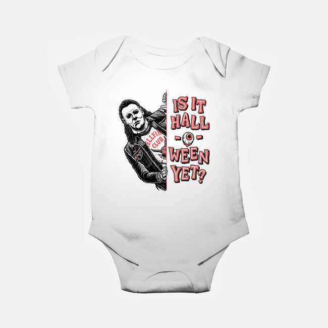 Halloween Yet?-baby basic onesie-momma_gorilla