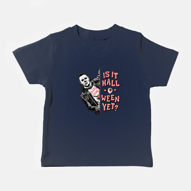 Halloween Yet?-baby basic tee-momma_gorilla