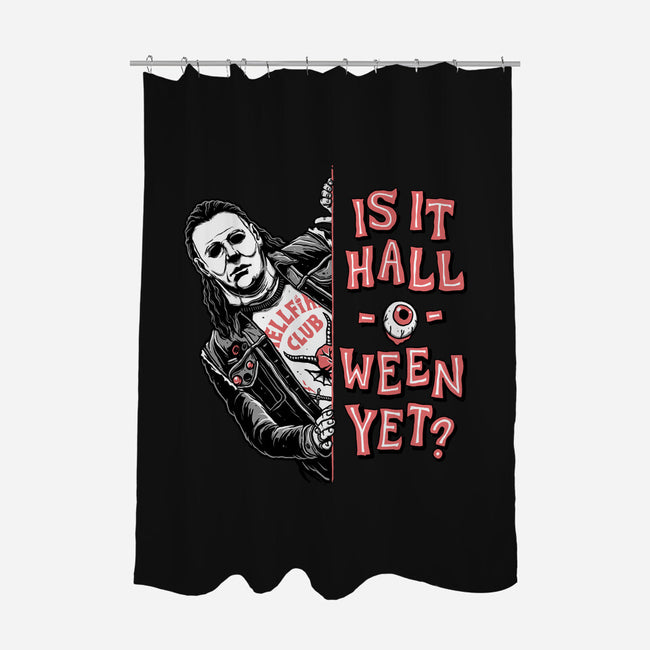 Halloween Yet?-none polyester shower curtain-momma_gorilla