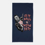 Halloween Yet?-none beach towel-momma_gorilla