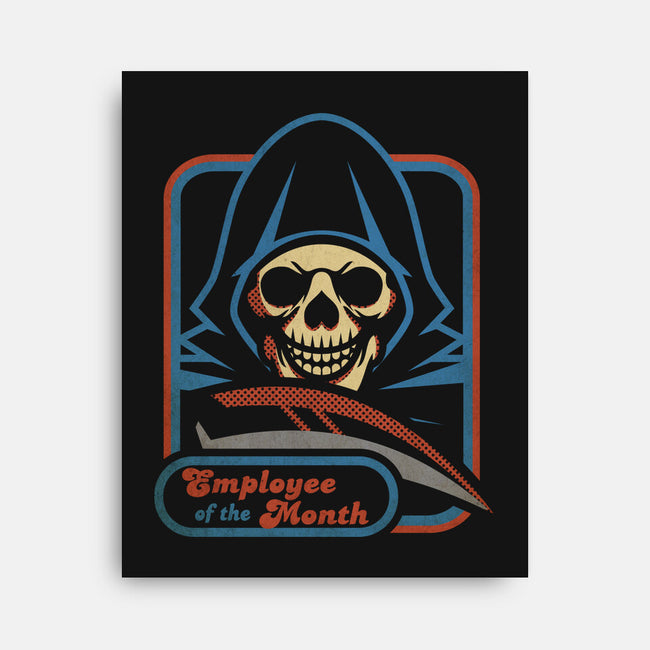 Grim Employee Of The Month-none stretched canvas-jrberger