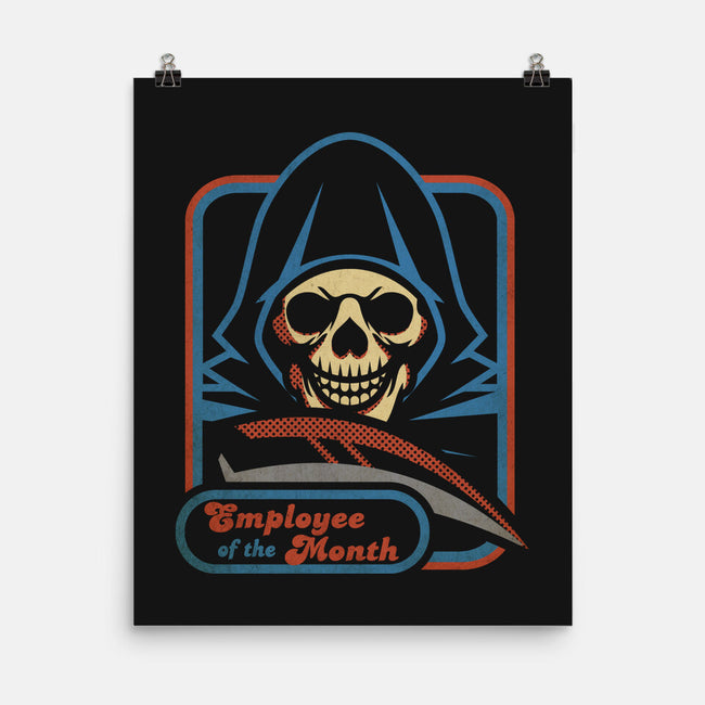 Grim Employee Of The Month-none matte poster-jrberger