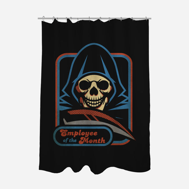 Grim Employee Of The Month-none polyester shower curtain-jrberger