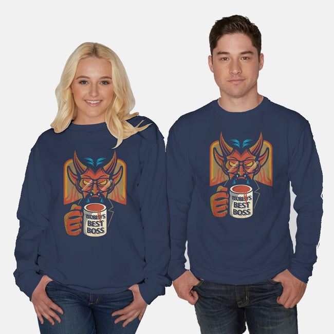 Best Boss-unisex crew neck sweatshirt-jrberger