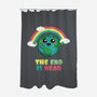 The End Is Coming-none polyester shower curtain-BridgeWalker