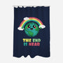 The End Is Coming-none polyester shower curtain-BridgeWalker