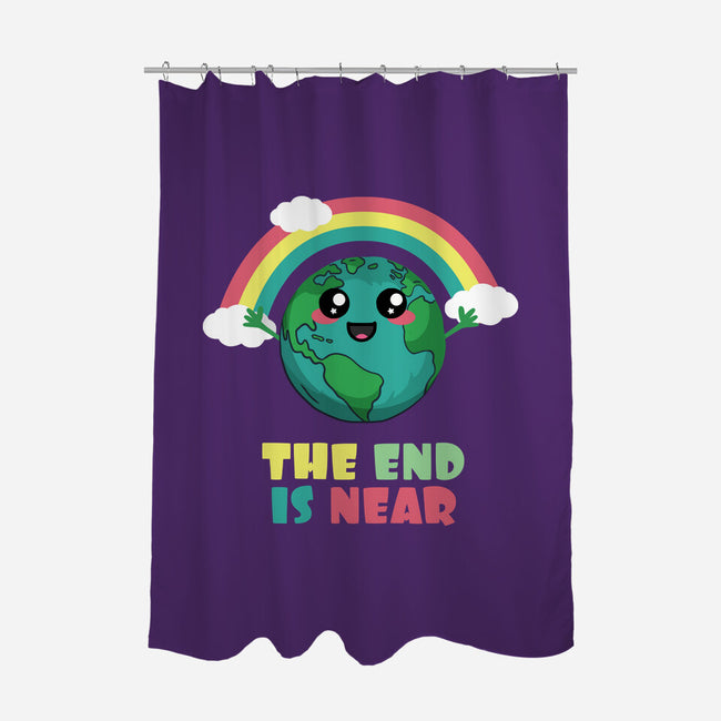 The End Is Coming-none polyester shower curtain-BridgeWalker