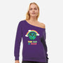 The End Is Coming-womens off shoulder sweatshirt-BridgeWalker