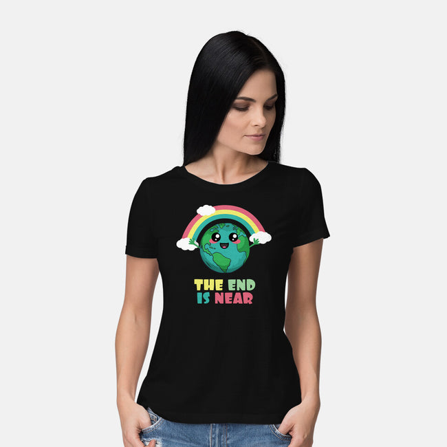 The End Is Coming-womens basic tee-BridgeWalker