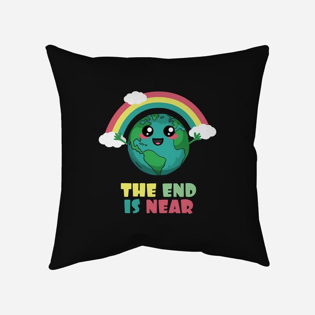 The End Is Coming-none removable cover throw pillow-BridgeWalker