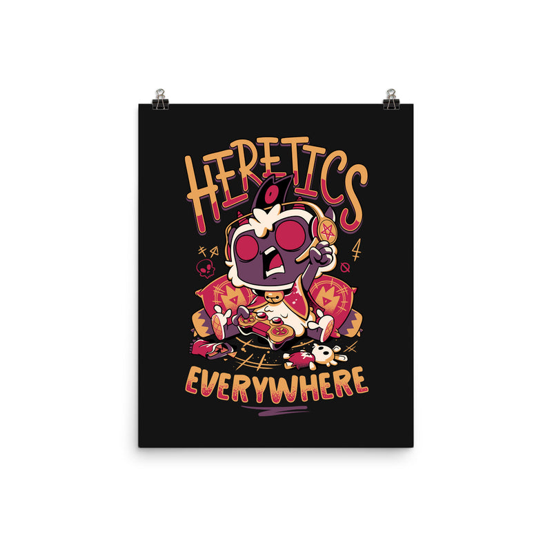 Lamb Gamer Cult-none matte poster-Snouleaf by TeeFury