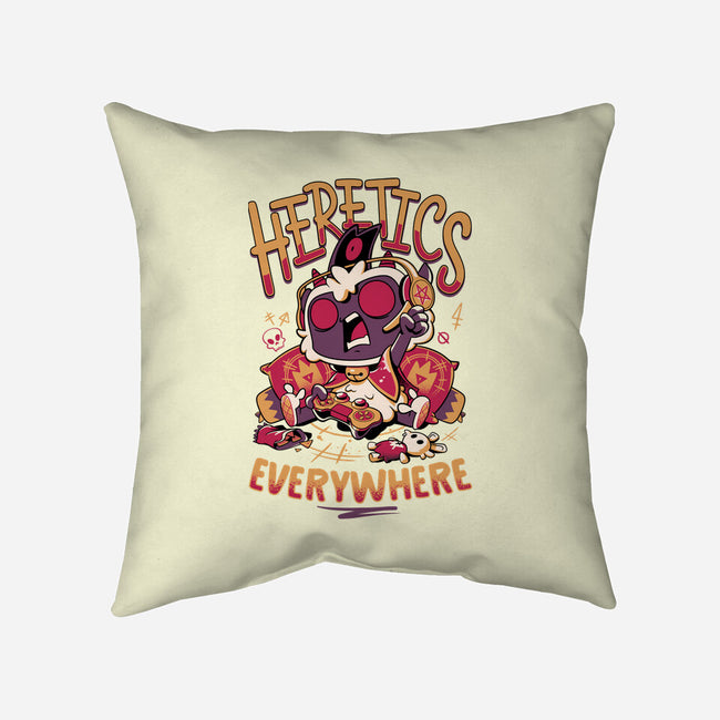 Lamb Gamer Cult-none removable cover w insert throw pillow-Snouleaf